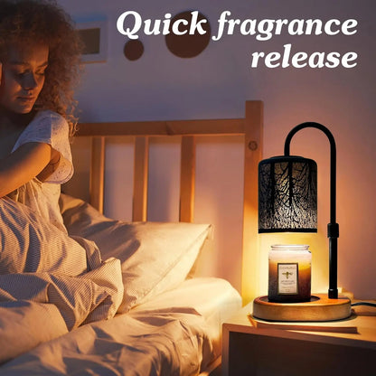 Adjustable Height Electric Candle Warmer with Timer and Dimmer