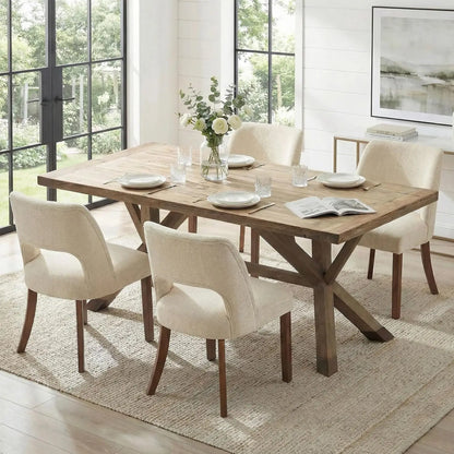 Dining Chairs Set of 4, Mid Century Modern Upholstered Dining Room Chairs