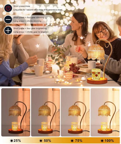 Dimmable Candle Warmer Lamp with Timer
