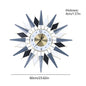 23.6 Inch Retro Star Wall Clock Decor,Battery Operated