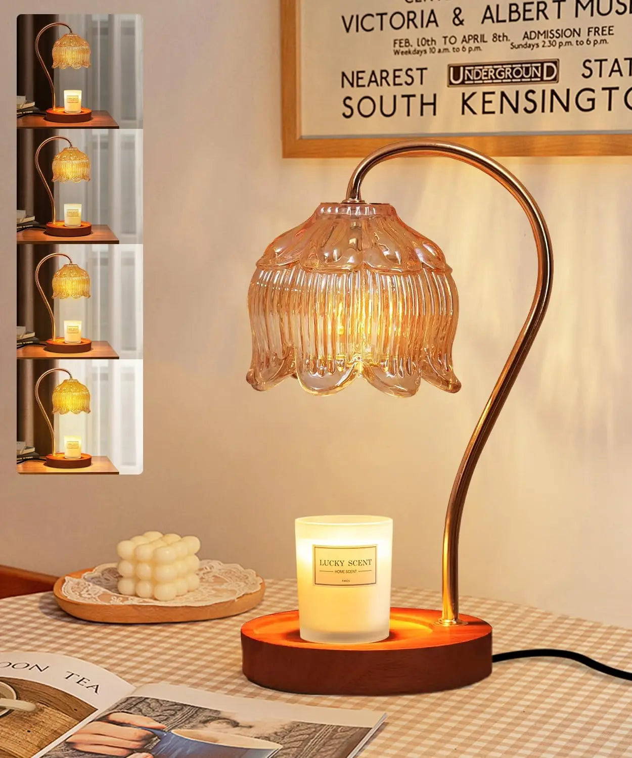 Dimmable Candle Warmer Lamp with Timer