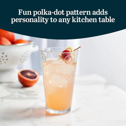 Reno Patterned Tumbler Glasses, 16-ounce, Set of 8