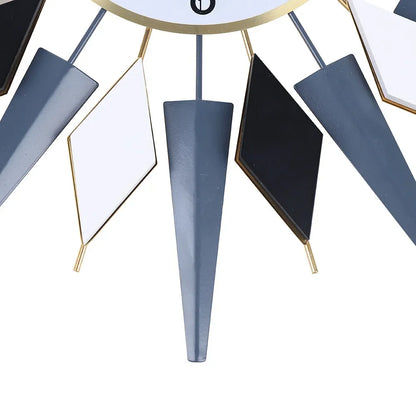 23.6 Inch Retro Star Wall Clock Decor,Battery Operated