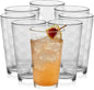 Reno Patterned Tumbler Glasses, 16-ounce, Set of 8