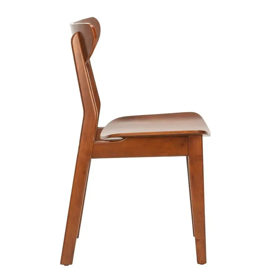 Cherry Retro Dining Chair Set of 2, Walnut