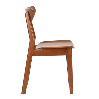 Cherry Retro Dining Chair Set of 2, Walnut