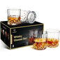 Whiskey Glasses Set of 4 Rock Glasses 11 oz Lead-Free