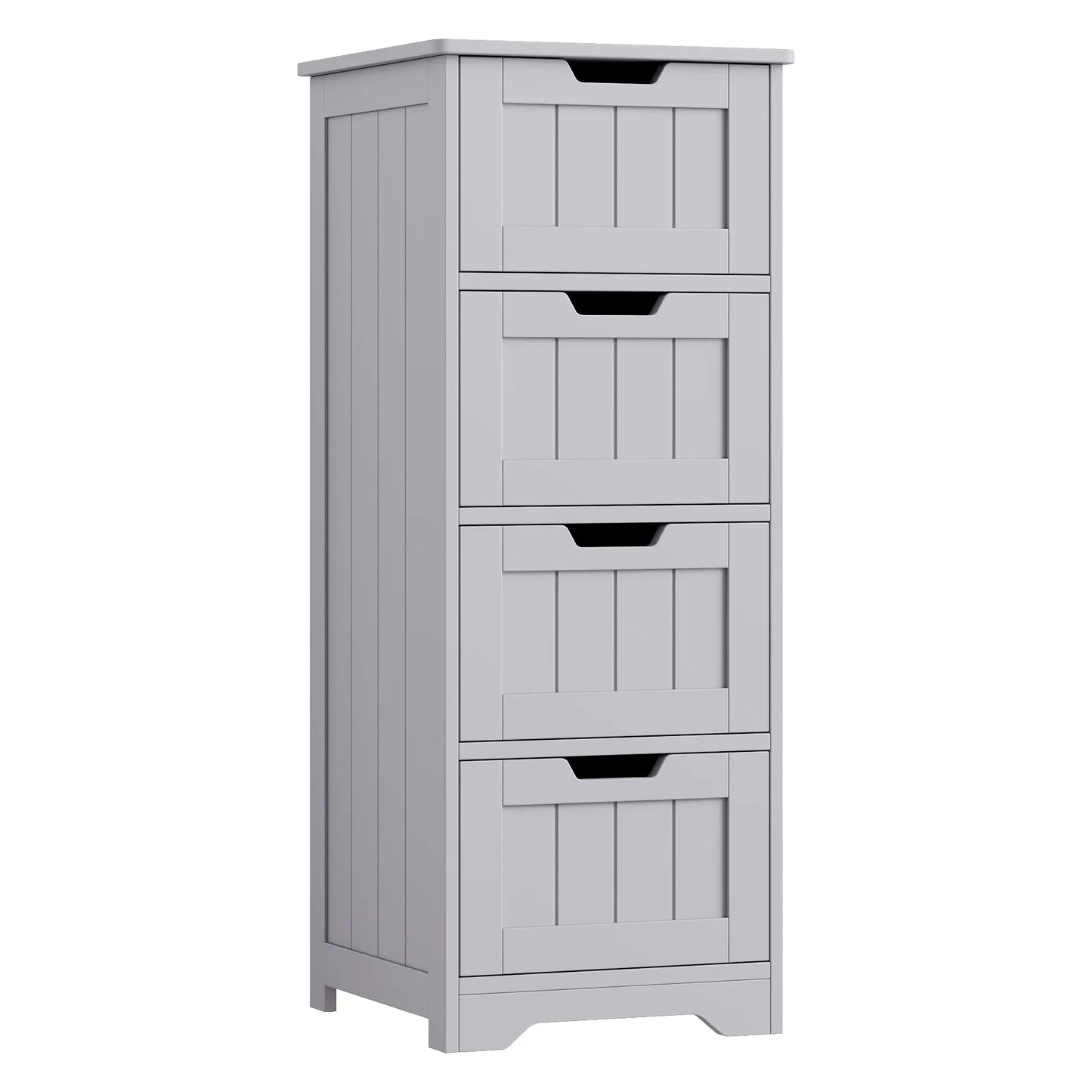 Bathroom Storage Cabinet, Bathroom Cabinet With 4 Drawers, 11.8” X 11.8” X 32.5”