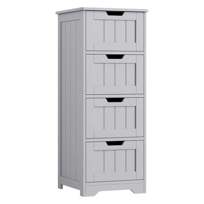 Bathroom Storage Cabinet, Bathroom Cabinet With 4 Drawers, 11.8” X 11.8” X 32.5”