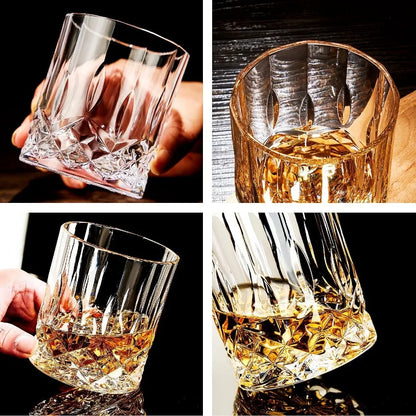 Whiskey Glasses Set of 4 Rock Glasses 11 oz Lead-Free