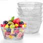 6 Pack Small Glass Bowls Set