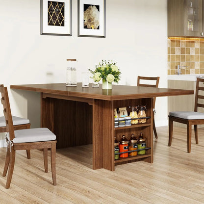 Farmhouse Dining Table for 6 to 8, 63-Inch