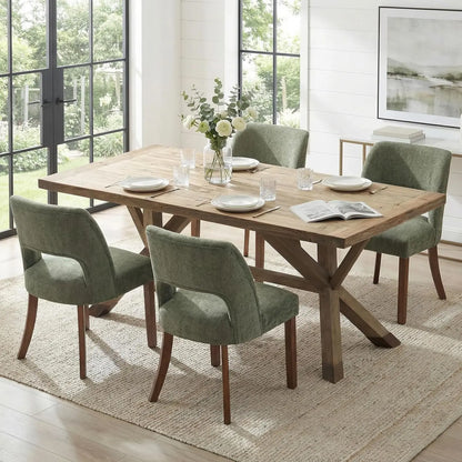 Dining Chairs Set of 4, Mid Century Modern Upholstered Dining Room Chairs