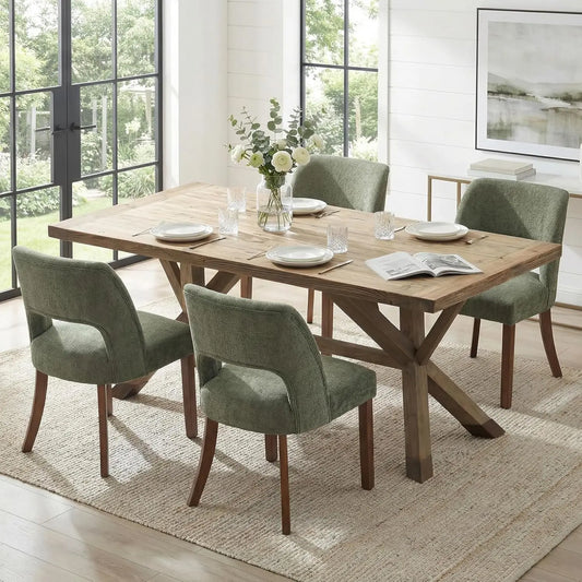 Dining Chairs Set of 4, Mid Century Modern Upholstered Dining Room Chairs