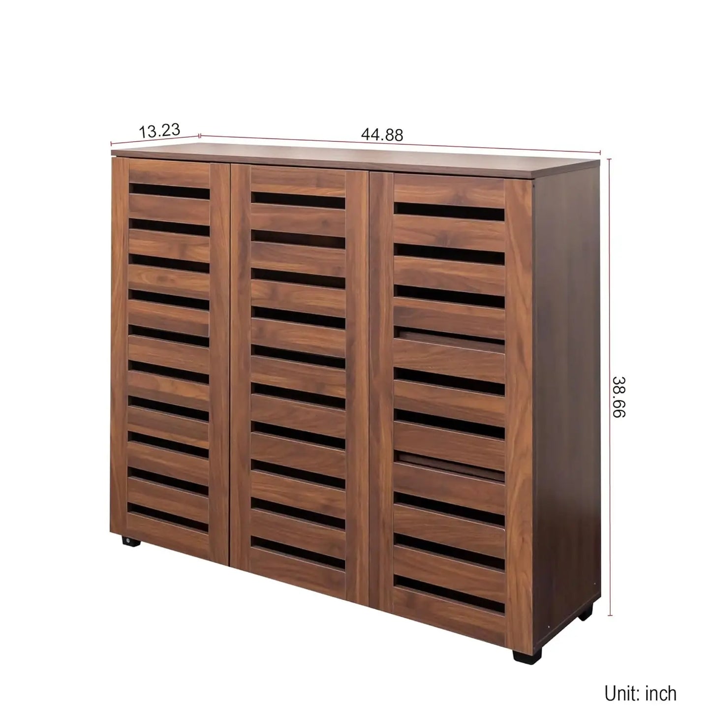 Retro Elegant Shoe Cabinet, 5-Tier Storage Cabinet with Adjustable Shelves, for Entryway Hallway Bedroom