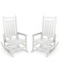 Outdoor Rocking Chair Set of 2, HDPE Rocking Chairs for Adult