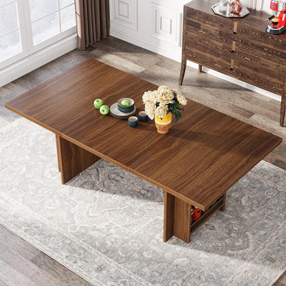 Farmhouse Dining Table for 6 to 8, 63-Inch