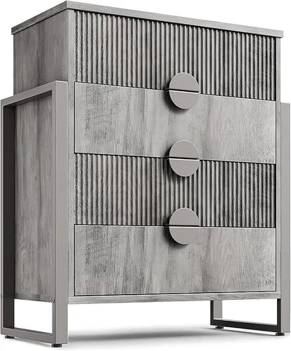 Modern Fluted Dresser for Bedroom, 36.2" Tall