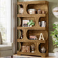 Wood Decorative Storage Shelving, Modern Freestanding Display Shelves