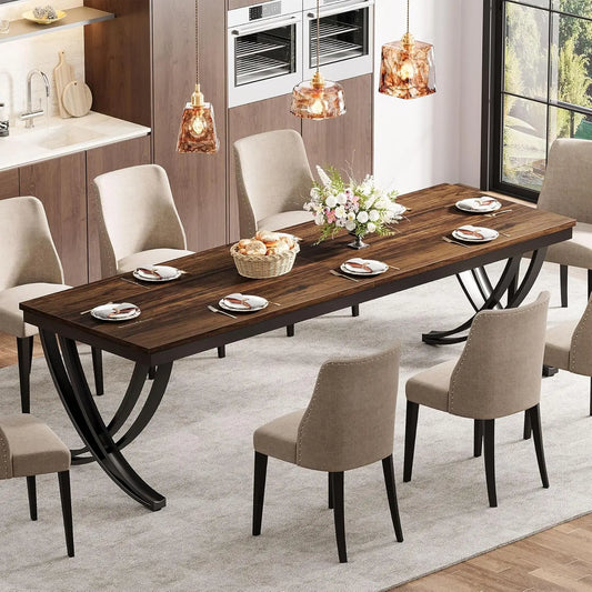 78 inch Large Farmhouse Dinner Table