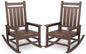 Outdoor Rocking Chair Set of 2, HDPE Rocking Chairs for Adult