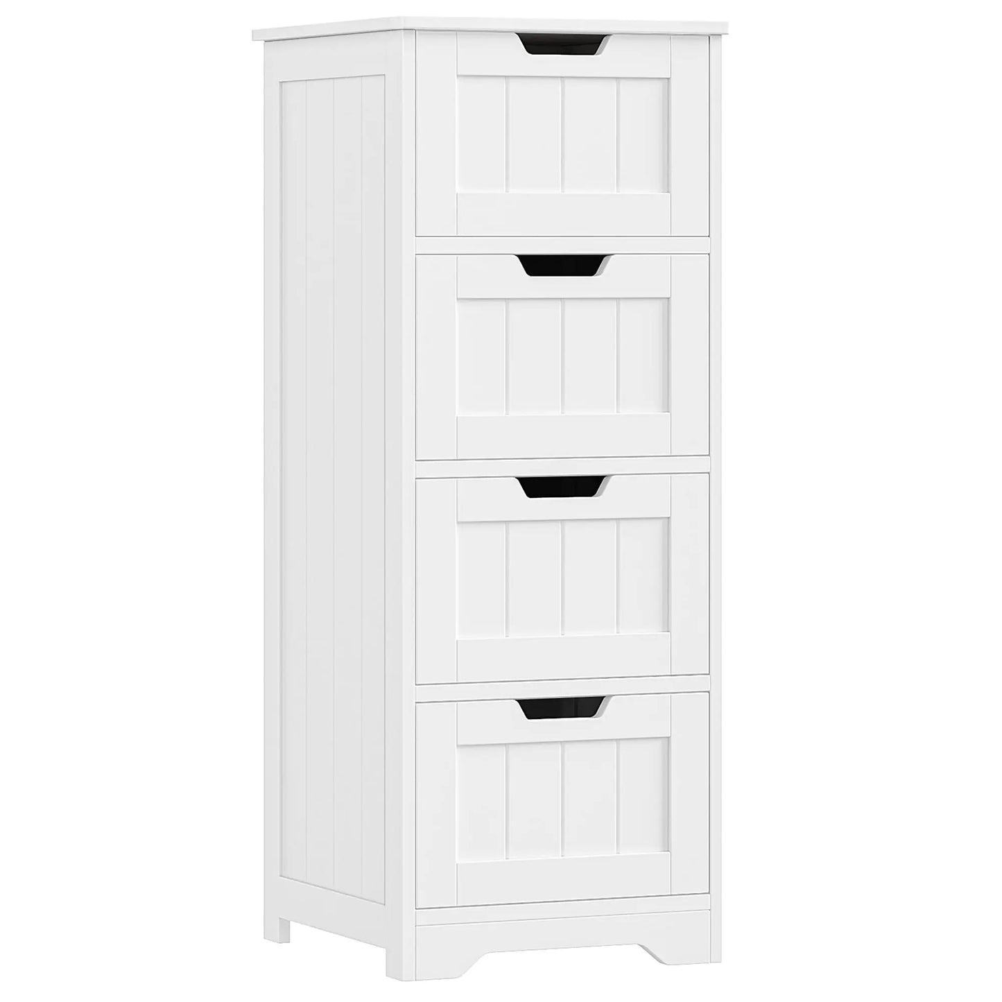 Bathroom Storage Cabinet, Bathroom Cabinet With 4 Drawers, 11.8” X 11.8” X 32.5”