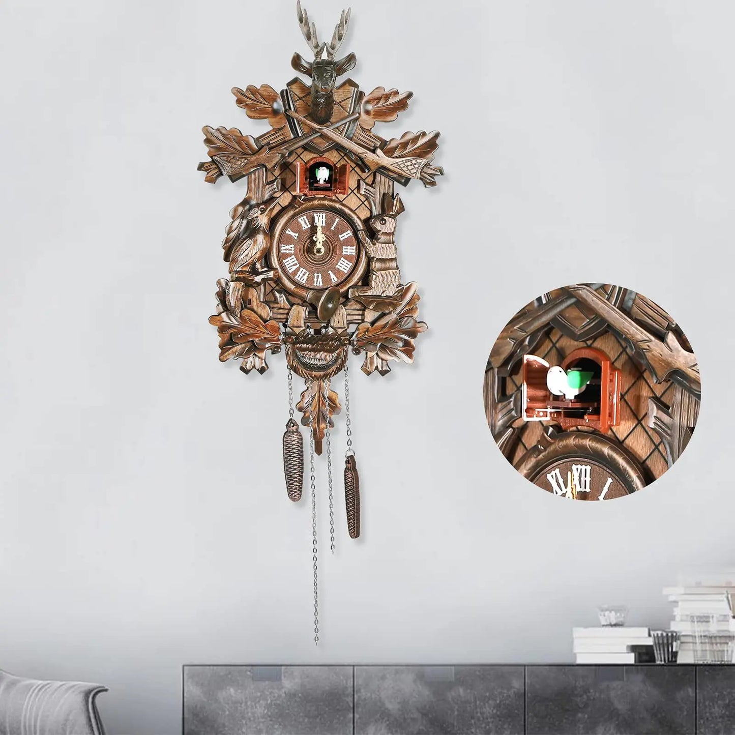 German Traditional Black Forest Cuckoo Clock Style Cuckoo Clock