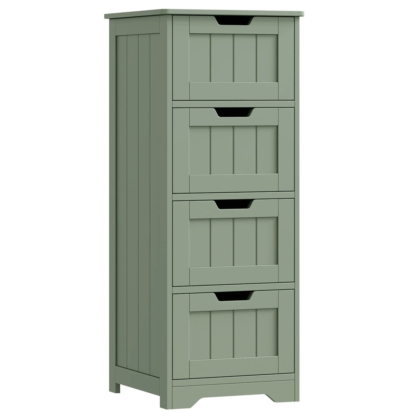 Bathroom Storage Cabinet, Bathroom Cabinet With 4 Drawers, 11.8” X 11.8” X 32.5”
