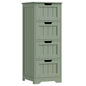 Bathroom Storage Cabinet, Bathroom Cabinet With 4 Drawers, 11.8” X 11.8” X 32.5”