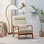 Accent Chair Mid-Century Modern Chair with Pillow High Back
