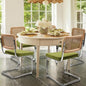 Dining Chairs Set of 4, Mid Century Modern Design, Polished Frame