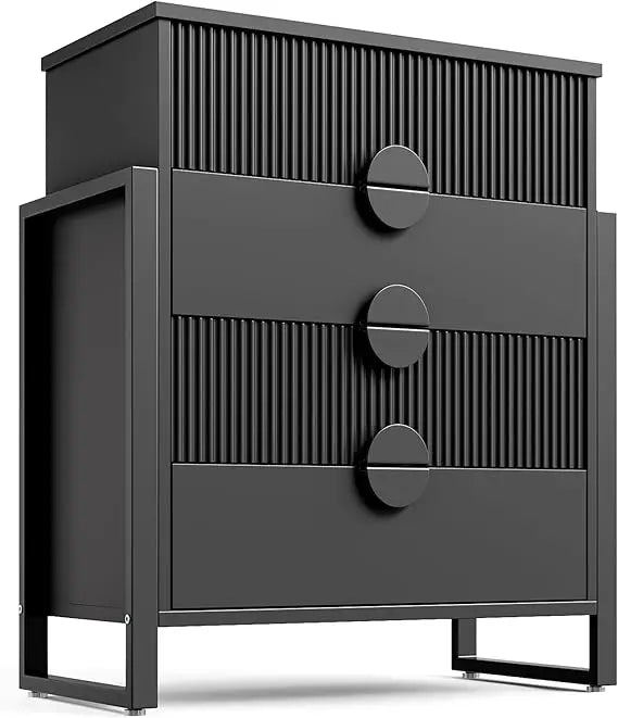 Modern Fluted Dresser for Bedroom, 36.2" Tall