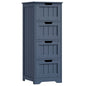 Bathroom Storage Cabinet, Bathroom Cabinet With 4 Drawers, 11.8” X 11.8” X 32.5”