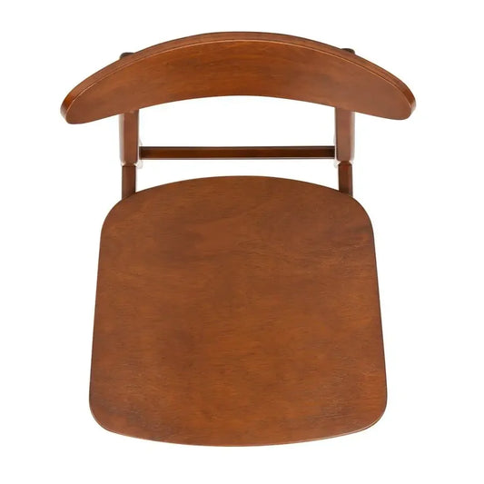 Cherry Retro Dining Chair Set of 2, Walnut