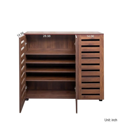 Retro Elegant Shoe Cabinet, 5-Tier Storage Cabinet with Adjustable Shelves, for Entryway Hallway Bedroom