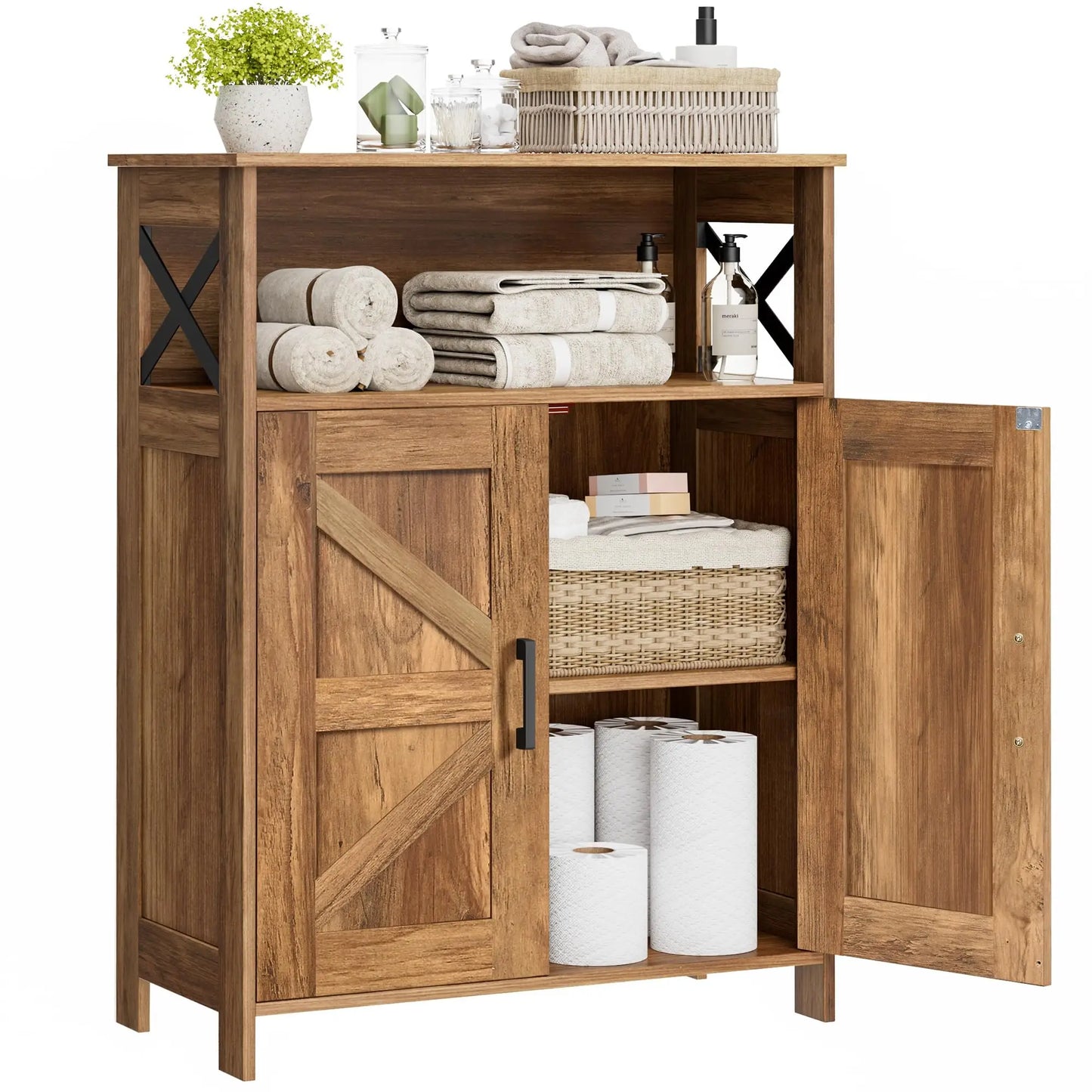 Bathroom Storage Cabinet With 2 Doors