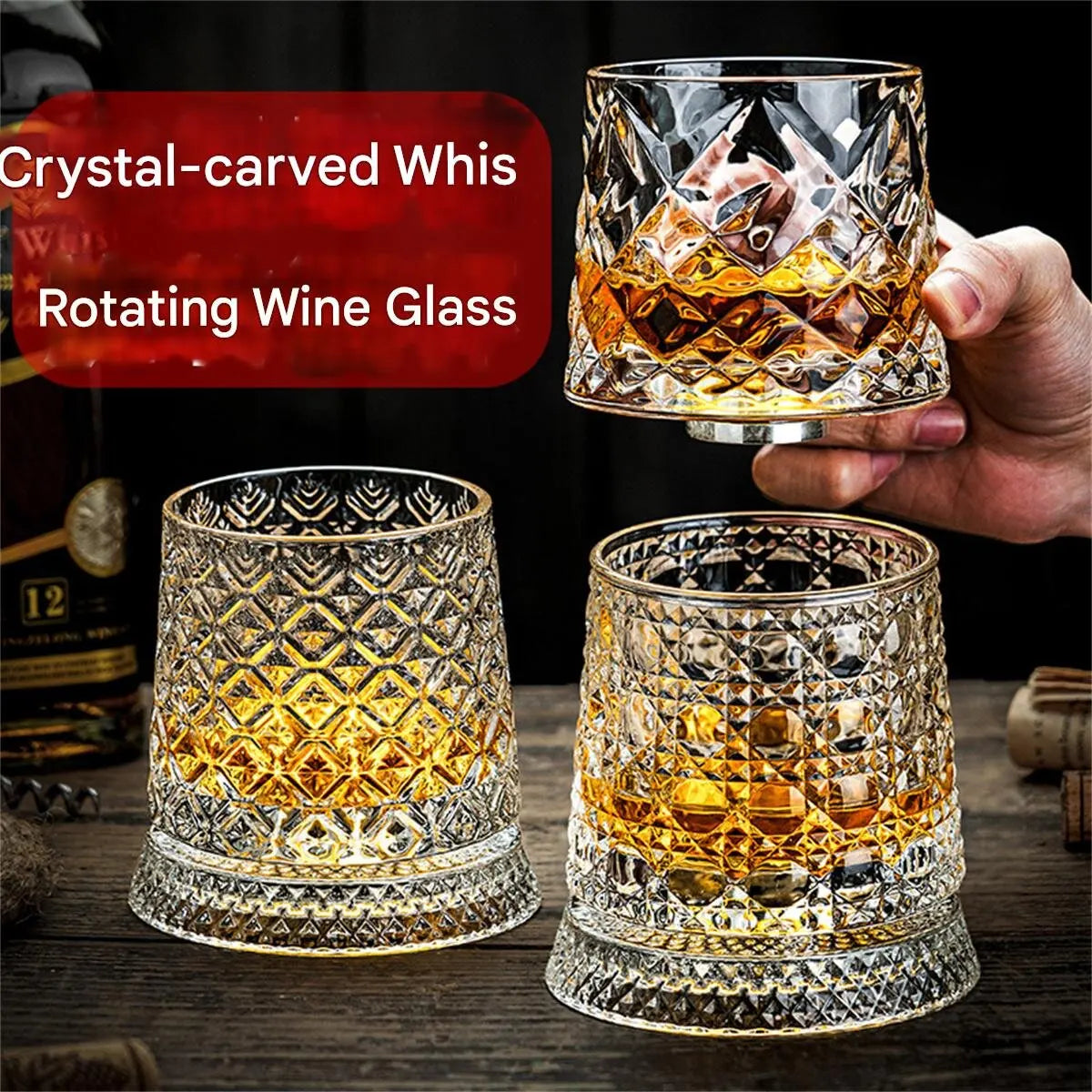 Luxury high-end whiskey glasses