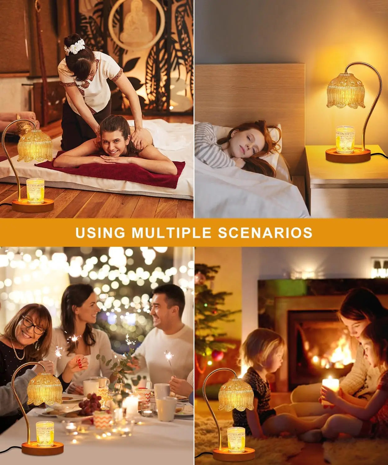 Dimmable Candle Warmer Lamp with Timer