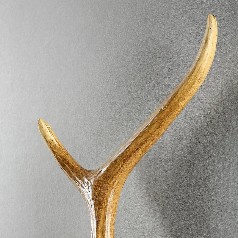 Retro Deer Horn Wall Lamp