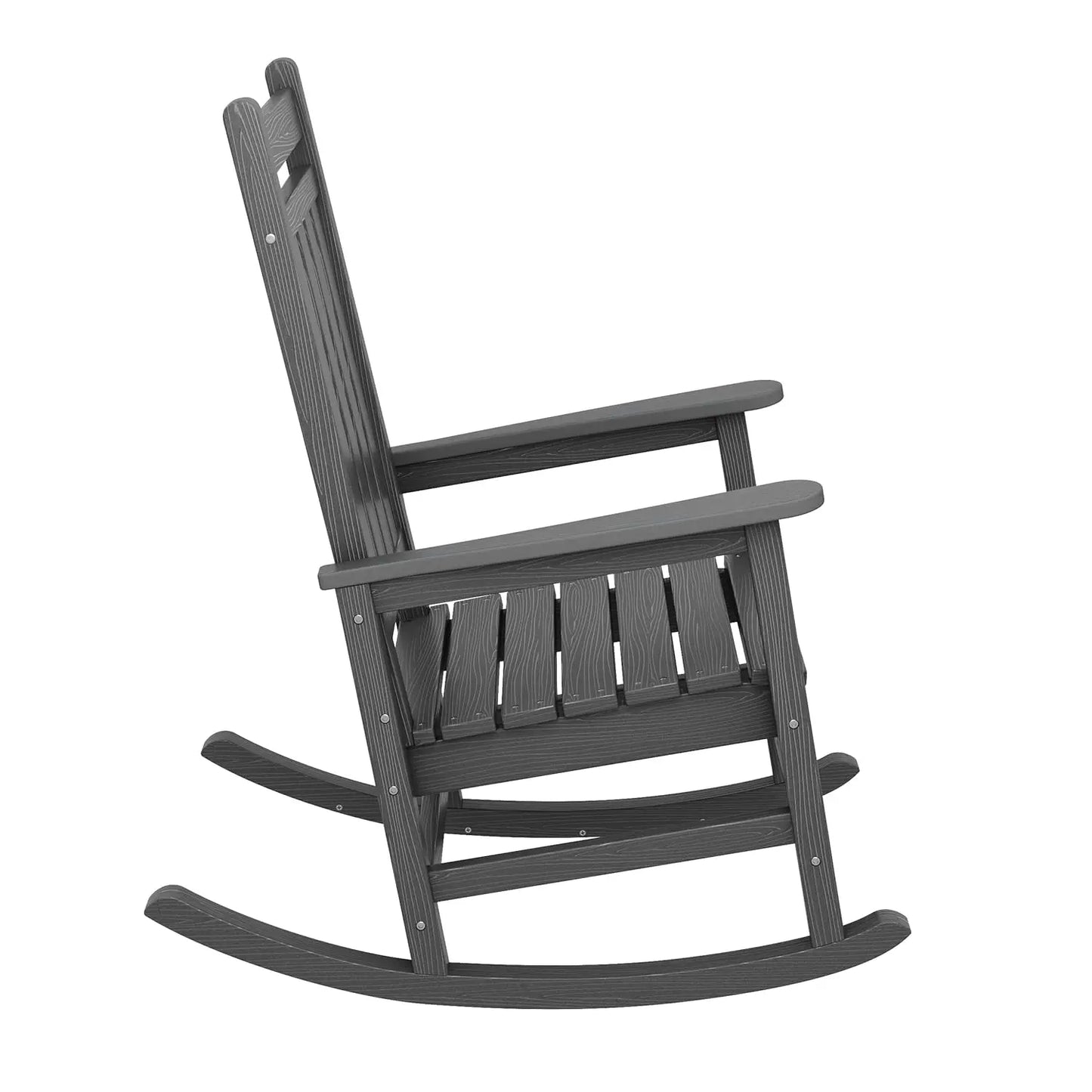Outdoor Rocking Chair Set of 2, HDPE Rocking Chairs for Adult