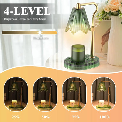 Timer & Dimmable Candle Warmer Lamp with Adjustable Height