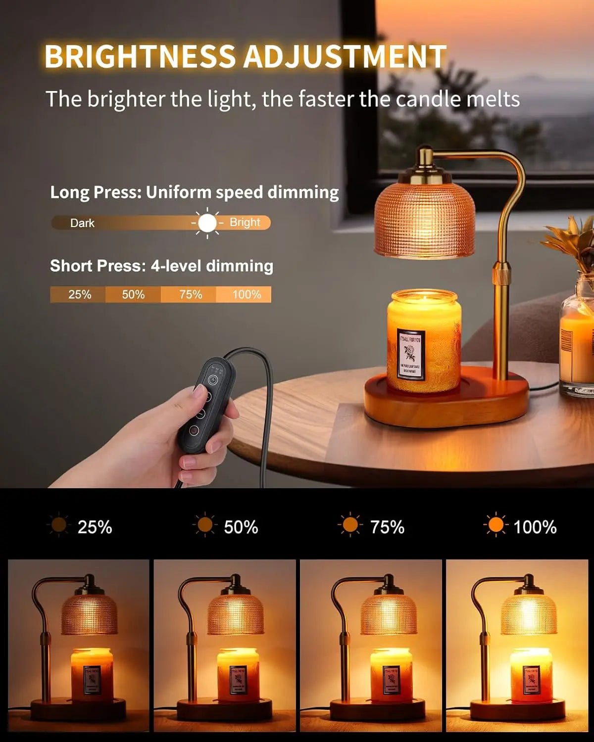 Electric Candle Warmer Lamp with Timer