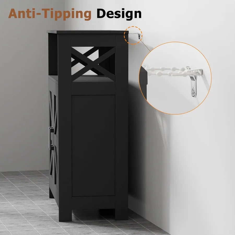 Bathroom Storage Cabinet With 2 Doors