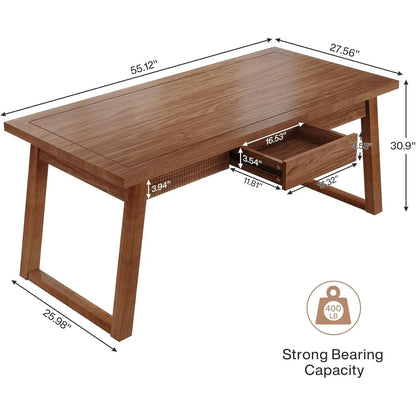 Dining Table with Storage Drawer for Dining Room