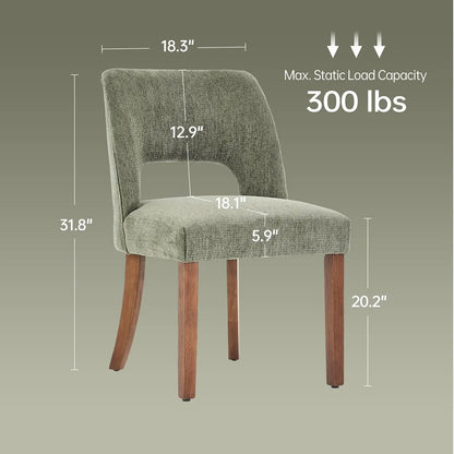 Dining Chairs Set of 4, Mid Century Modern Upholstered Dining Room Chairs