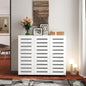 Retro Elegant Shoe Cabinet, 5-Tier Storage Cabinet with Adjustable Shelves, for Entryway Hallway Bedroom