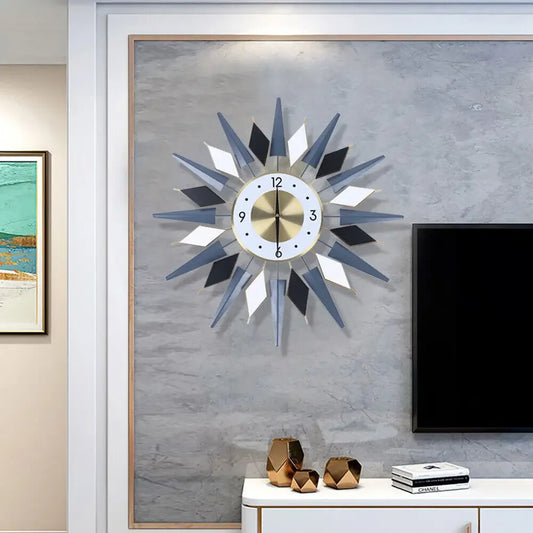 23.6 Inch Retro Star Wall Clock Decor,Battery Operated